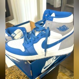 NEW Nike Air Jordan 1 Retro High OG True Blue Men's shoes size 10.5.
